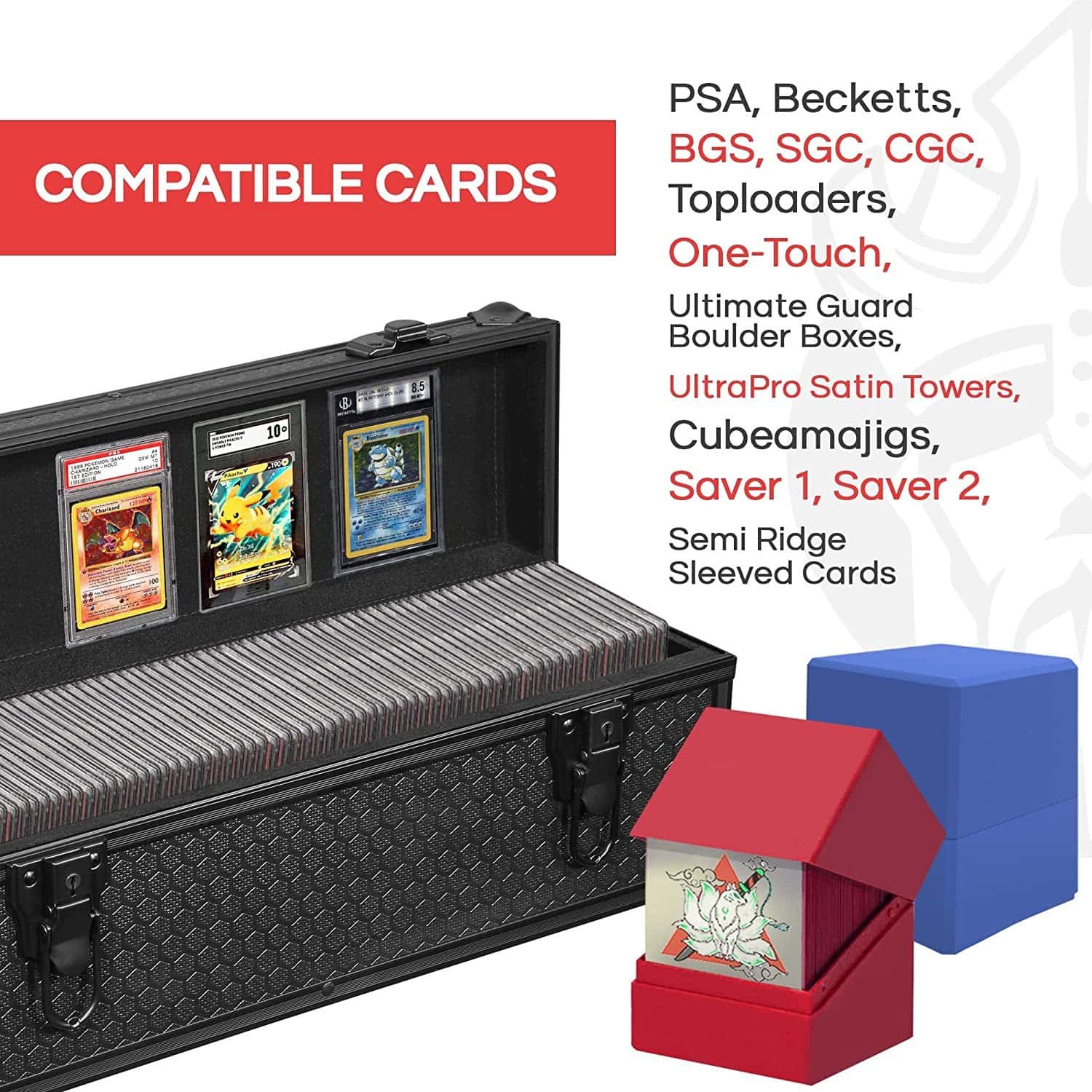【高級the card PSA専用ケース】合計定価16000円分 PSA-BGS-CGC Display Gift Case | Graded Card Storage Box Slab